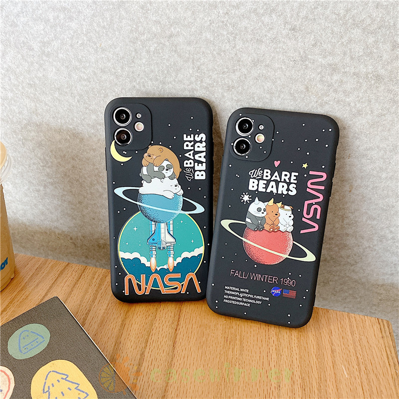 NASA ốp điện thoại In Hình We Bare Bears Cho Realme C15 C12 C11 C1 C2 C3 6 5 3 5i 5s Oppo A1K A3S A5 A9 2020 Vivo Y50 Y30 Y17