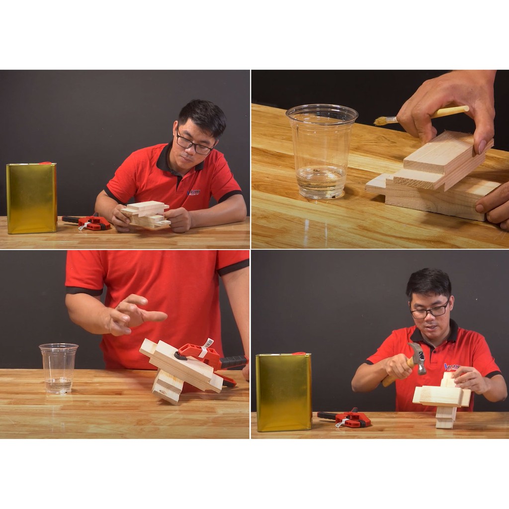 Keo dán gỗ thùng vàng