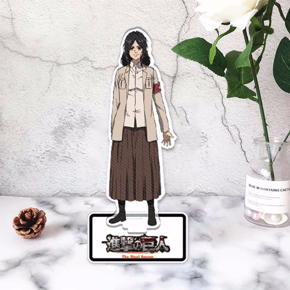 Thẻ đứng mô hình nhân vật Levi Ackerman Shingeki No Kyojin Eren Jaeger hoạt hình Attack On Titan bằng acrylic DIY