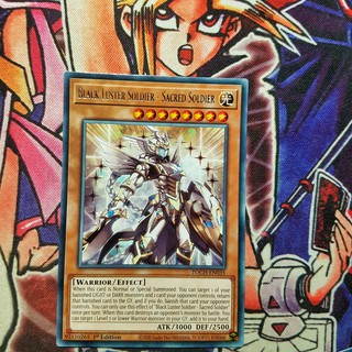Thẻ bài Yugioh chính hãng | Black Luster Soldier - Sacred Soldier | TOCH Rare