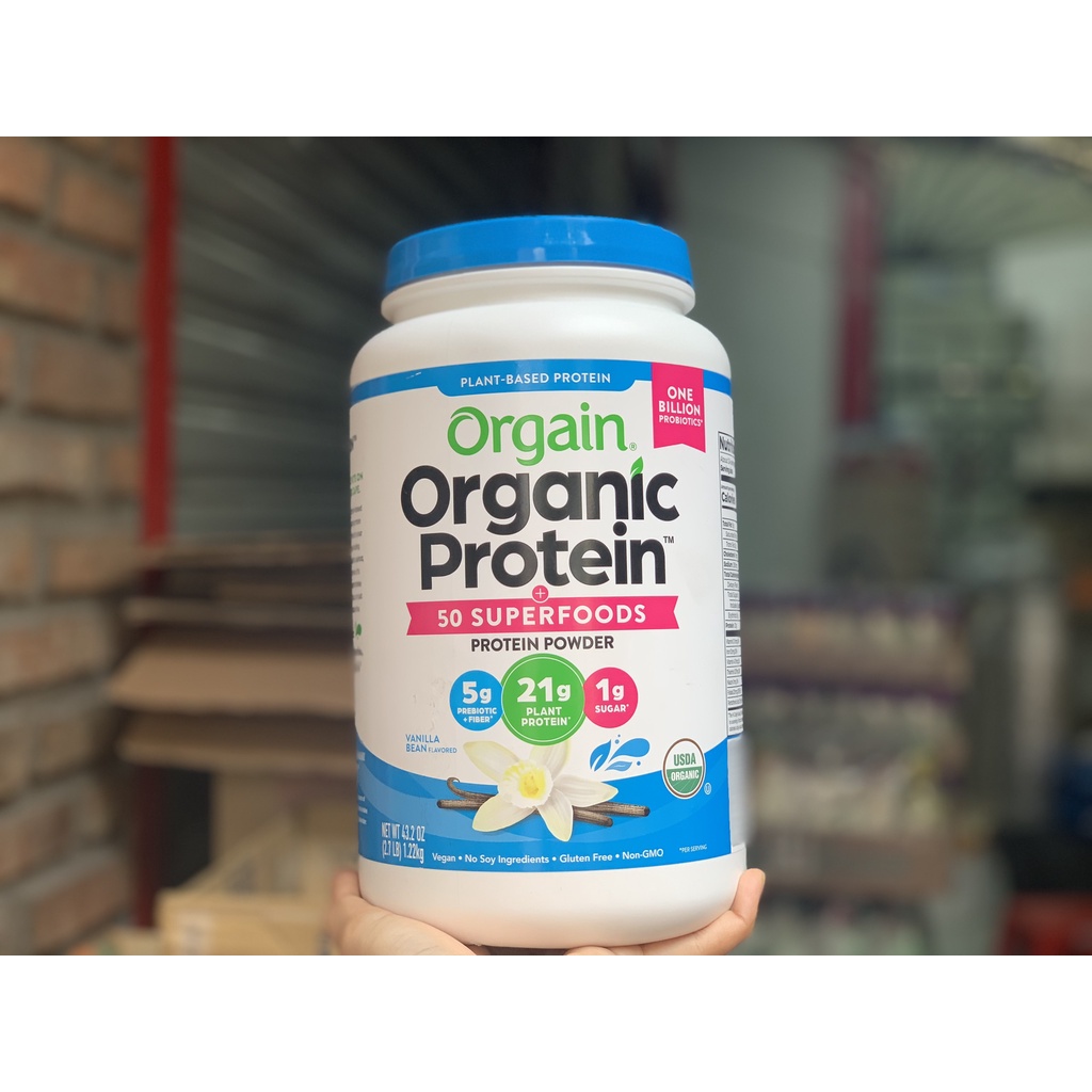 Bột protein thực vật hữu cơ- Orgain hàng Mỹ