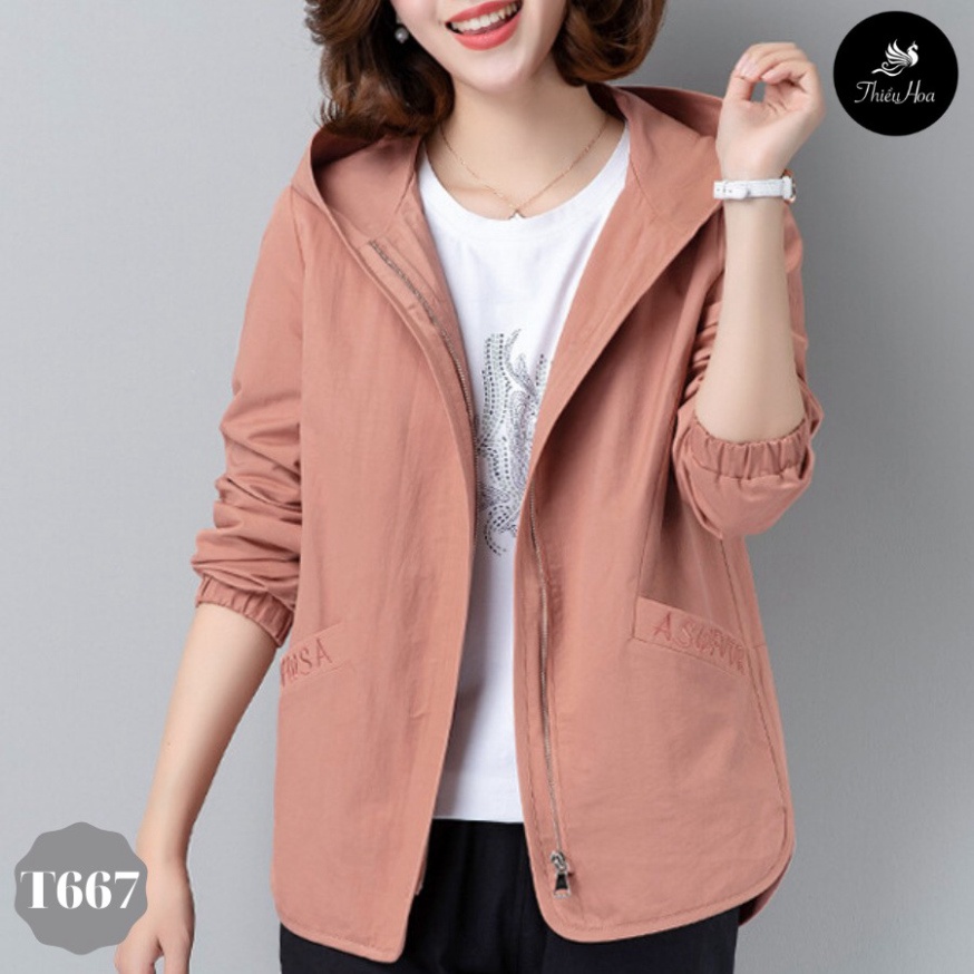 Áo Khoác Nữ Đẹp chất Kaki nhung 2 lớp mềm mịn thoáng mát chống nắng, chống gió Giữ ấm tốt THIỀU HOA T667 - Hàng mới về | BigBuy360 - bigbuy360.vn
