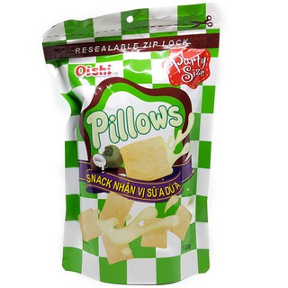 Combo 10 gói Snack nhân vị sữa dừa Oishi Pillows gói 80g