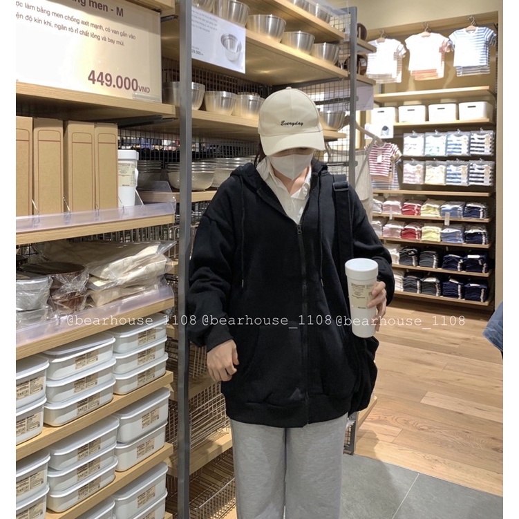 ❌ ÁO KHOÁC NỮ NỈ BÔNG TRƠN BASIC ĐẸP QC ❌ ÁO HOODIE ZIP NỮ TRƠN * QC * | BigBuy360 - bigbuy360.vn