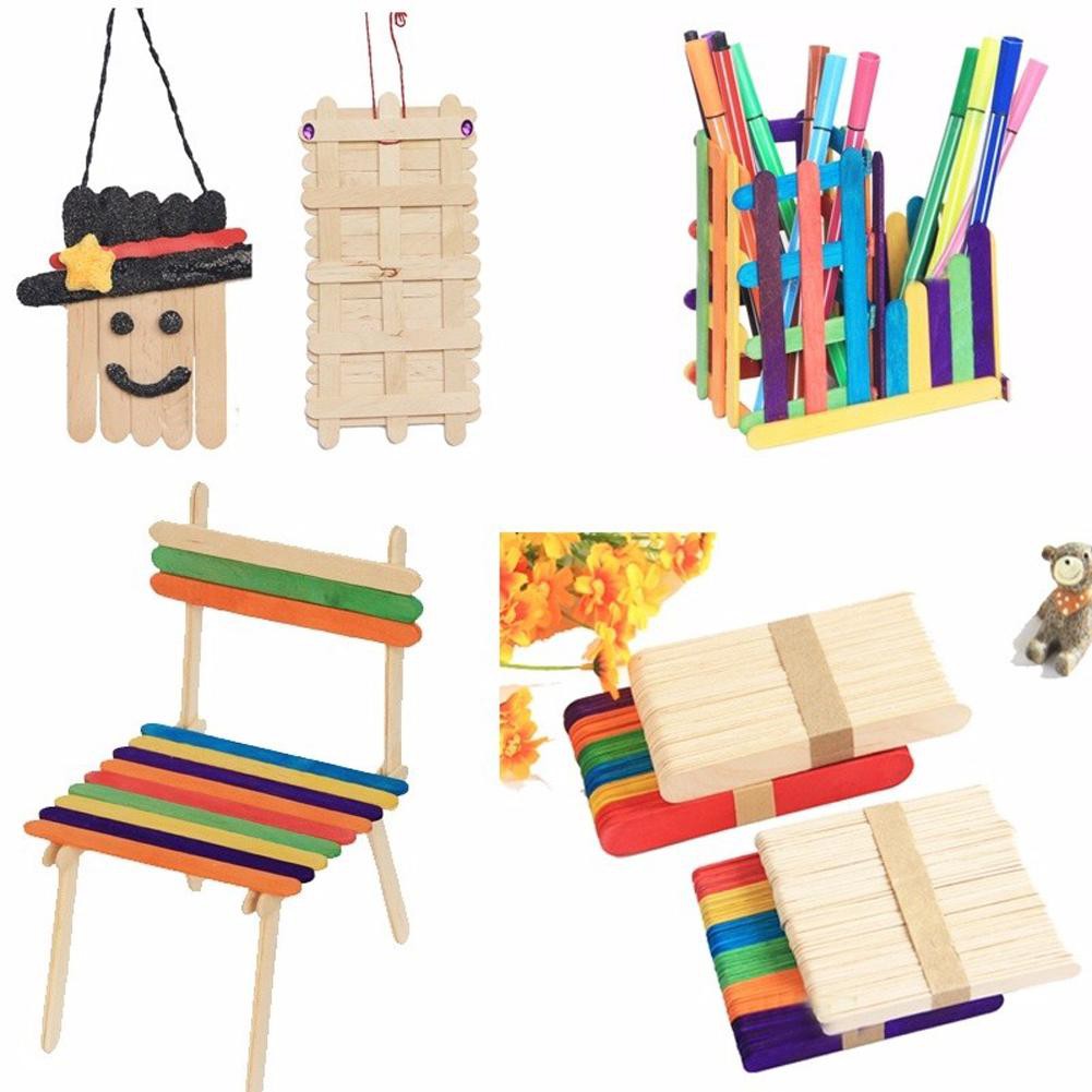 Set 50 Que Gỗ Làm Kem Que