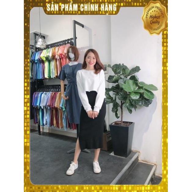 Chân váy len dáng dài dễ phối đồ phong cách Ulzzang xuất sắc IMES SHOP | BigBuy360 - bigbuy360.vn