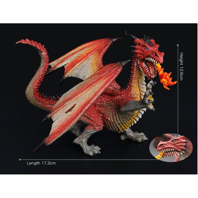 Mô Hình Quái vật Rồng phun lửa 21cm ⚚ Sinh Vật Thần Thoại ⚚ Warcraft monters ⚚ Eragon ⚚ Fire-breathing Dragon ⚚