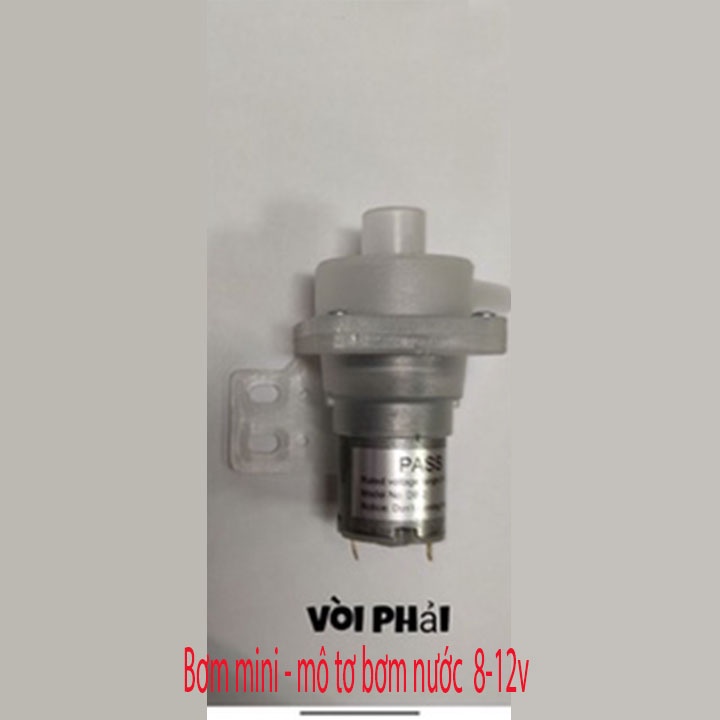 Bơm mini - mô tơ bơm nước  8-12v dùng cho bể cá tiểu cảnh non bộ