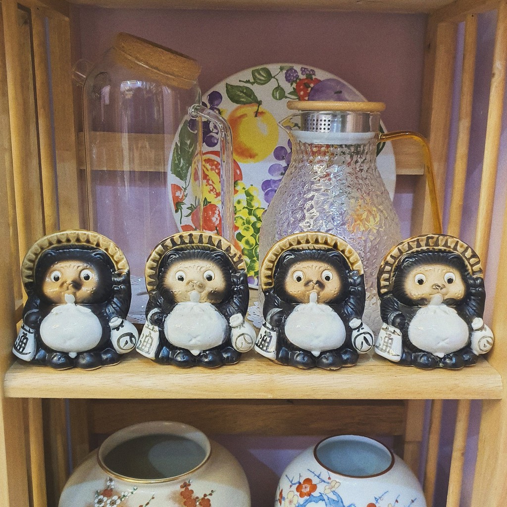 [HÀNG CÓ SẴN] Chồn Gốm Tanuki decor mang lại may mắn cho gia chủ