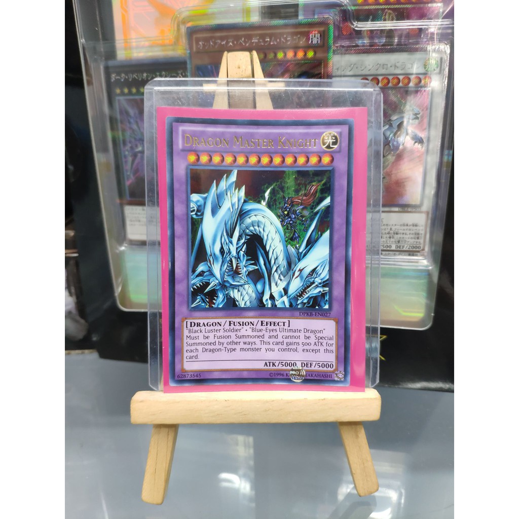 [ Dưa Hấu Yugioh ] Lá bài thẻ bài Dragon Master Knight - Ultra Rare - Tặng bọc bài nhựa bảo quản