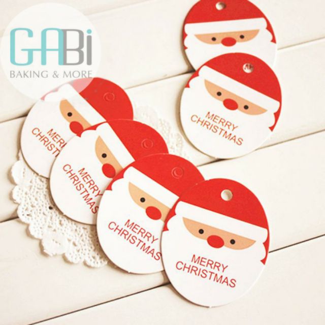 Set 50c tag giấy Noel (nhiều mẫu)