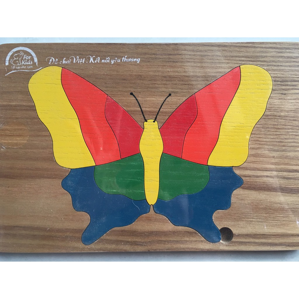 Đồ chơi gỗ ghép hình hình con bướm
