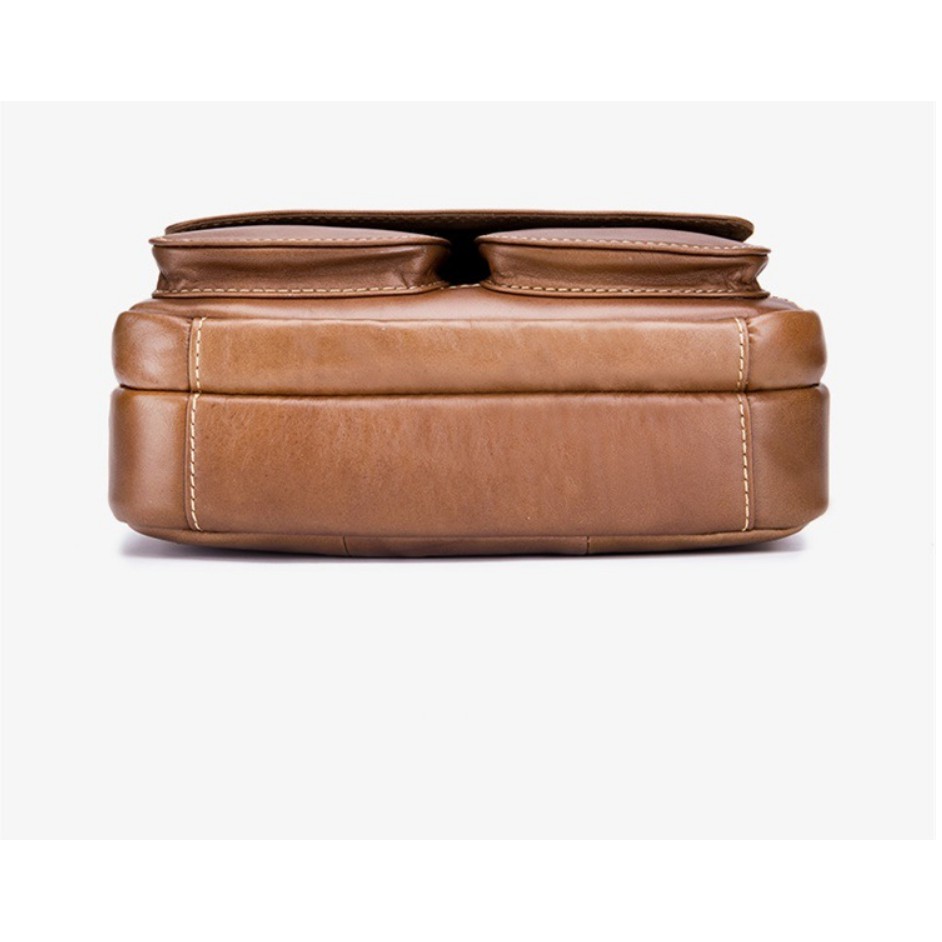 Túi đeo chéo đeo vai nam 100% da bò thật cao cấp phong cách mới