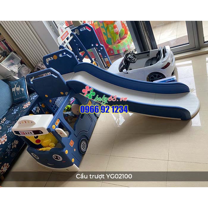 Cầu trượt xích đu xe bus đa năng cho bé YG02100