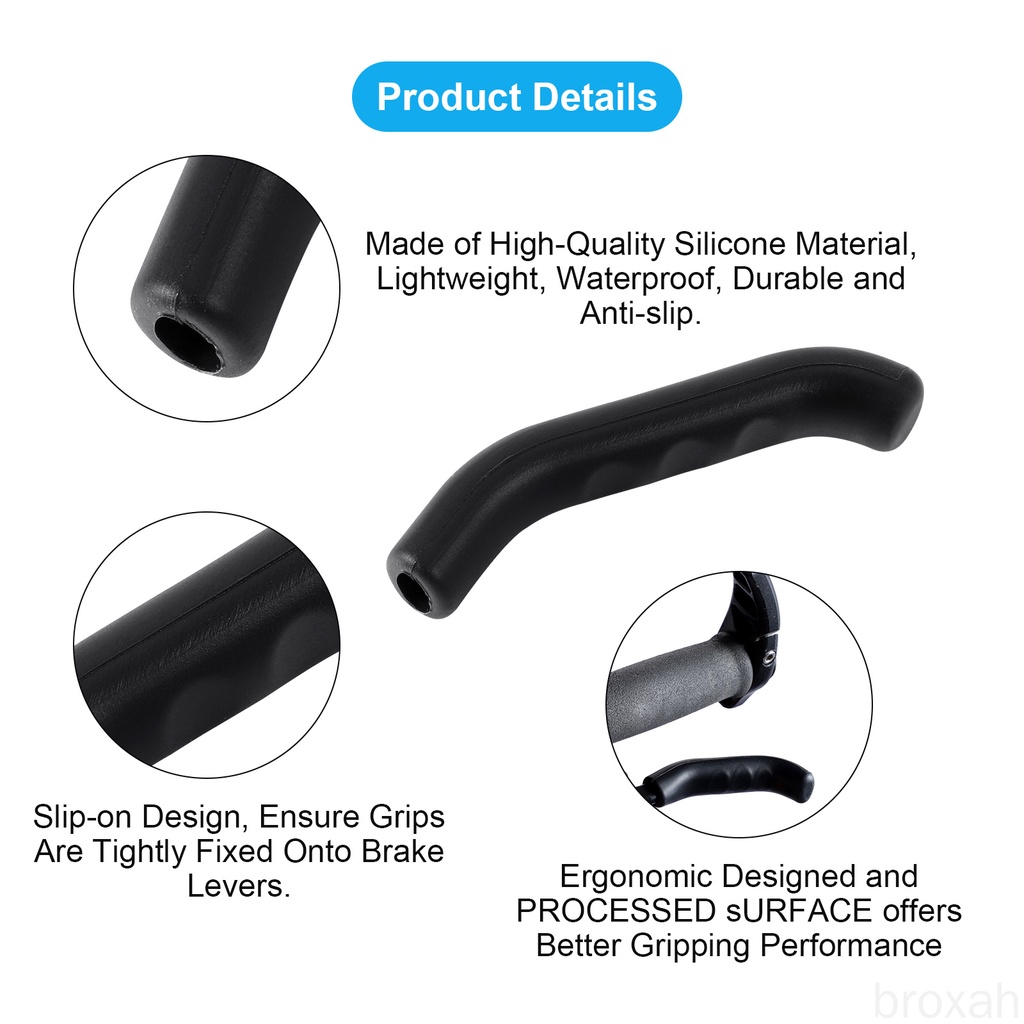 Cặp vỏ bọc tay phanh silicone chống trượt dành cho xe đạp leo núi