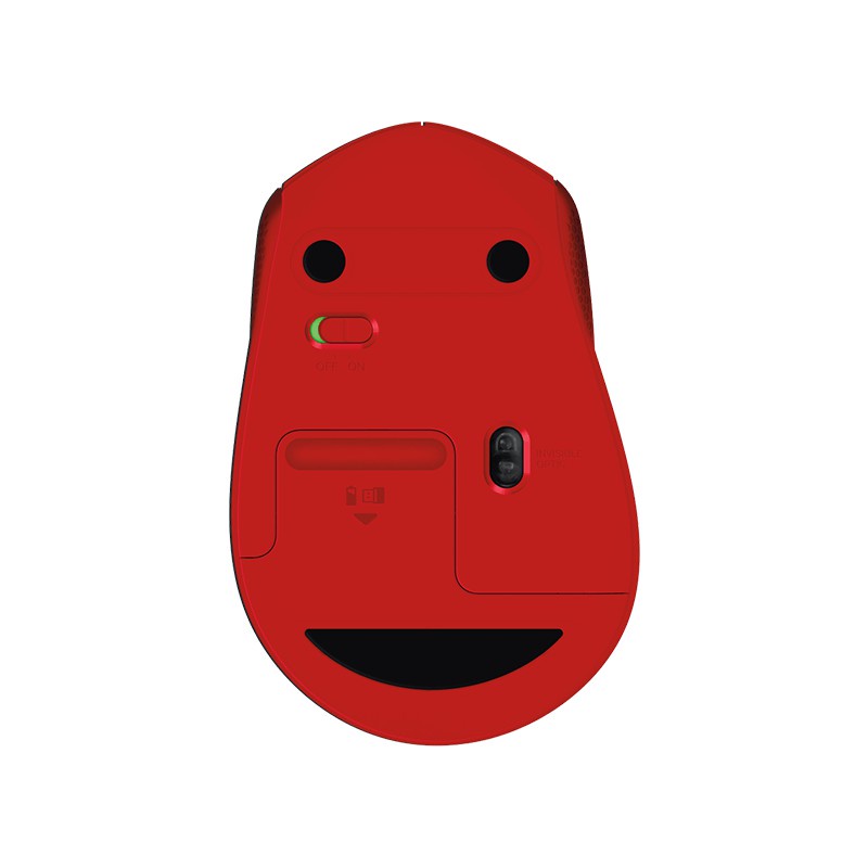Chuột không dây Logitech M331 (Xám đỏ) - Bảo hành 1 tháng - LJM331