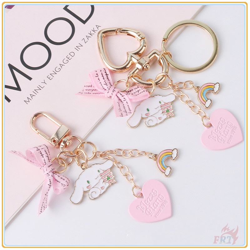 ✪ Móc Khóa Hình Thỏ Cinnamoroll Cầu Vồng Xinh Xắn ✪ 1 Móc Khóa Hình Hộp Tai Nghe Airpods 2 Kiểu Dễ Thương
