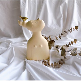 Tượng nhân điểu - nữ- vàng trơn