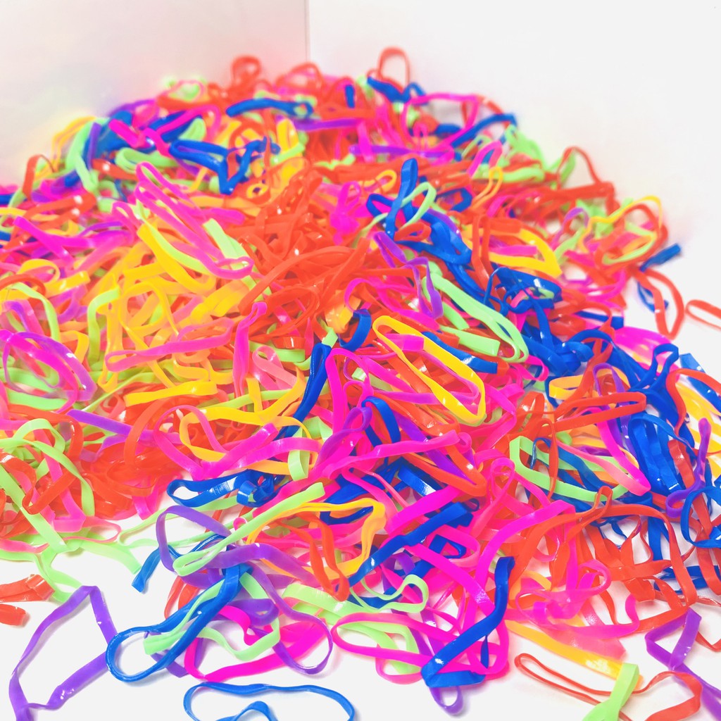 GIÁ SỈ 1/2 Kg dây thun côt tóc nhiều màu 500G