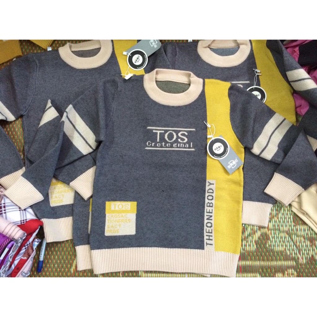 Áo len cho bé trai lớn sz 100-140