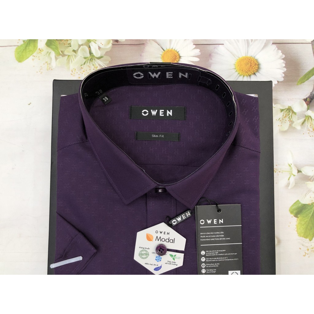 ÁO SƠ MI CỘC TAY NAM OWEN MỚI AS80759 - FREE SHIP - KIỂU DÁNG TRẺ TRUNG FORM CÔNG SỞ