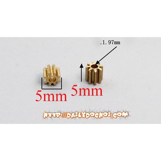 saigontoyvn Bánh răng đồng 8 răng trục 2mm NEW