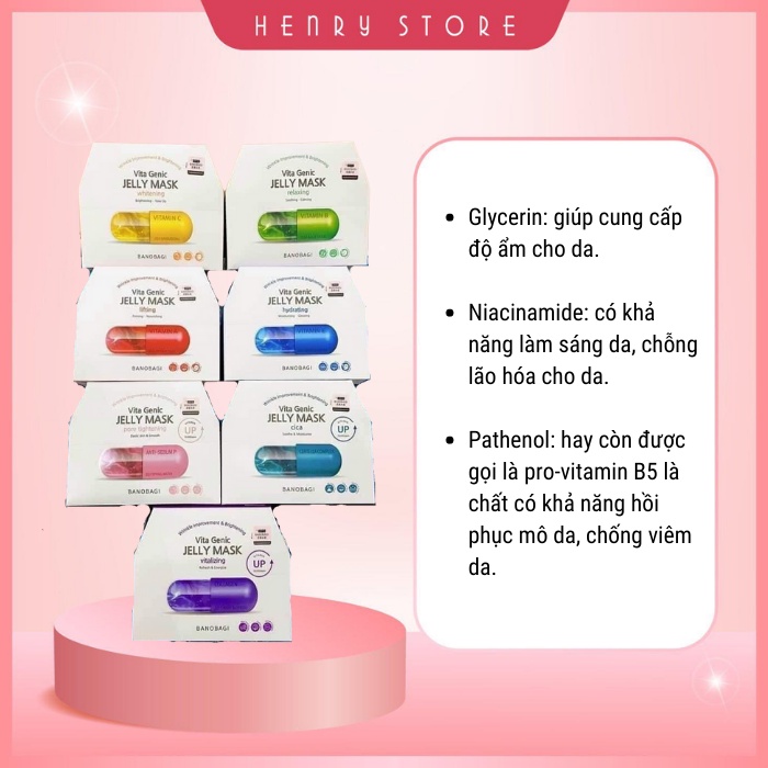 Mặt Nạ Dưỡng Da Banobagi Vita Genic Jelly Mask  30ml