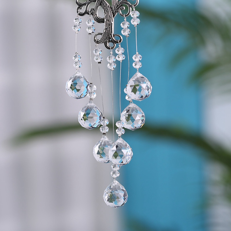 Chuông Gió Dreamcatcher Đính Pha Lê Treo Trang Trí Nhà Cửa/Văn Phòng