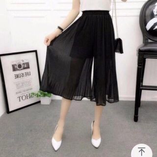 Quần voan ống rộng dập ly