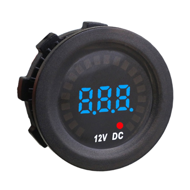 Vôn Kế Kỹ Thuật Số Màn Hình LED DC 12V Chuyên Dụng Cho Xe Hơi / Xe Máy / Tàu Thuyền