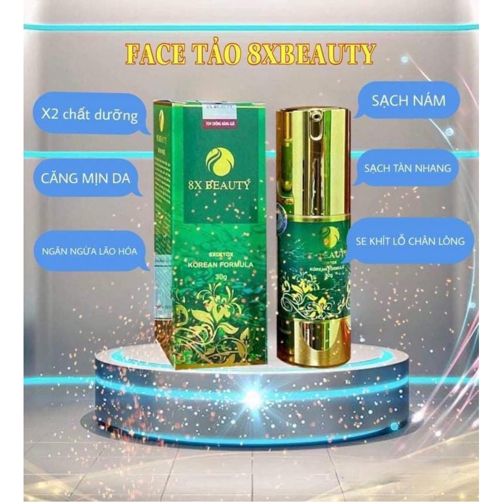 KEM HOA MẤU ĐƠN 8X BEAUTY VÀ SERUM ALPHA BURTIN ĐÁNH BAY NÁM  TÀN NHANG DƯỠNG DA TRẮNG SÁNG VÀ MỊN MÀNG SAVASA BO02
