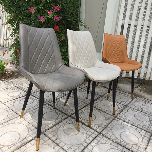 Ghế cà phê Monet SEA DECOR bọc da cao cấp, chân thép sơn tĩnh điện phi 32 chất lượng cao