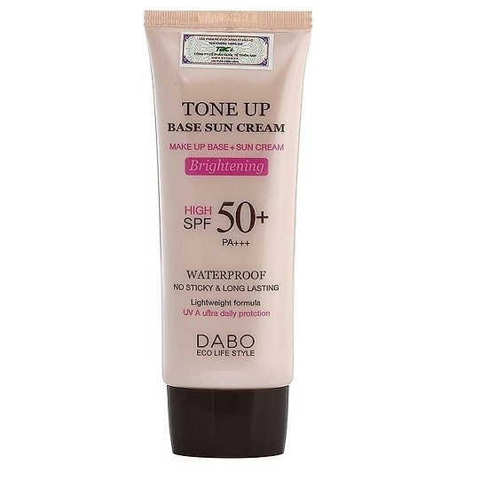 Kem Chống Nắng Dabo ALOE VERA TUNE UP Hàn Quốc Trắng Da Không Nhờn  - MẪU MỚI LÔ HỘI