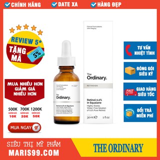 Serrum the Ordinary Retinol 0,2 % - 0,5% - 1% in Squalane - Tinh Chất Chống Lõa Hóa the Oridnary in Squalane _Xchoice