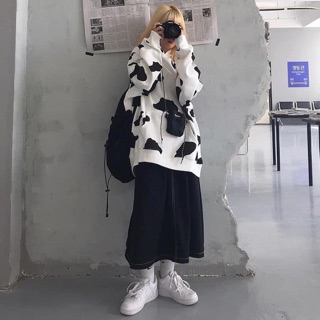 Hoodie hình bò sữa cute