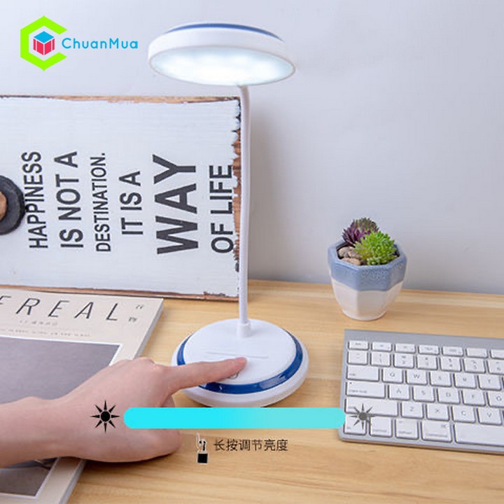Đèn Led Để Bàn Đọc Sách Tích Điện Reading Lamp ( Học Sinh Gấp gọn Không Ánh Sáng Xanh Chống Cận Thị Mắt Đỡ Điện Thoại )