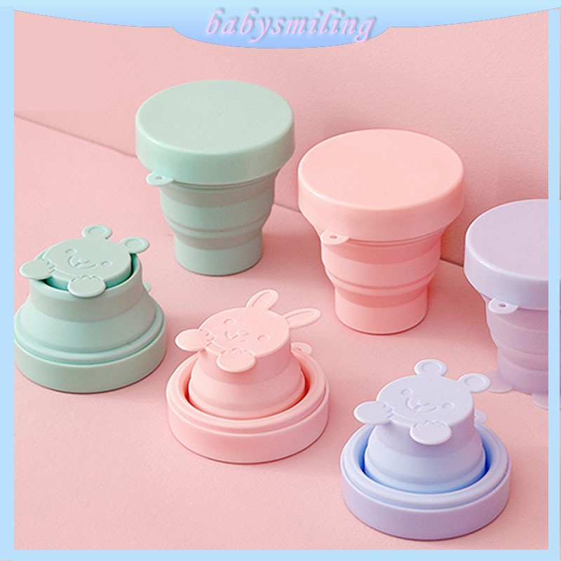 Cốc Uống Nước Gấp Gọn Bằng Silicone Chống Rơi Vỡ Tiện Dụng Mang Theo Du Lịch