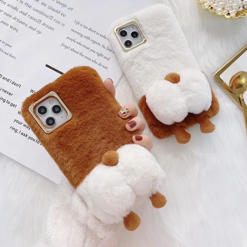 Ốp điện thoại hình mông chó corgi nhồi bông dành cho Iphone7 8 X/Xs/Xs Max 11 11 Pro 11promax 12 pro max 13 pro max