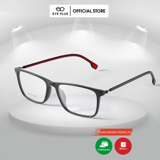 Gọng kính mắt nam nữ thời trang EYE PLUS dáng vuông to gọng đỏ CC1-6562