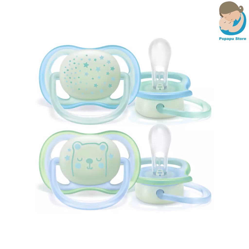 Ti giả Avent Ultra Air, Ultra Soft Chính Hãng Chỉnh Nha Đầu Dẹt