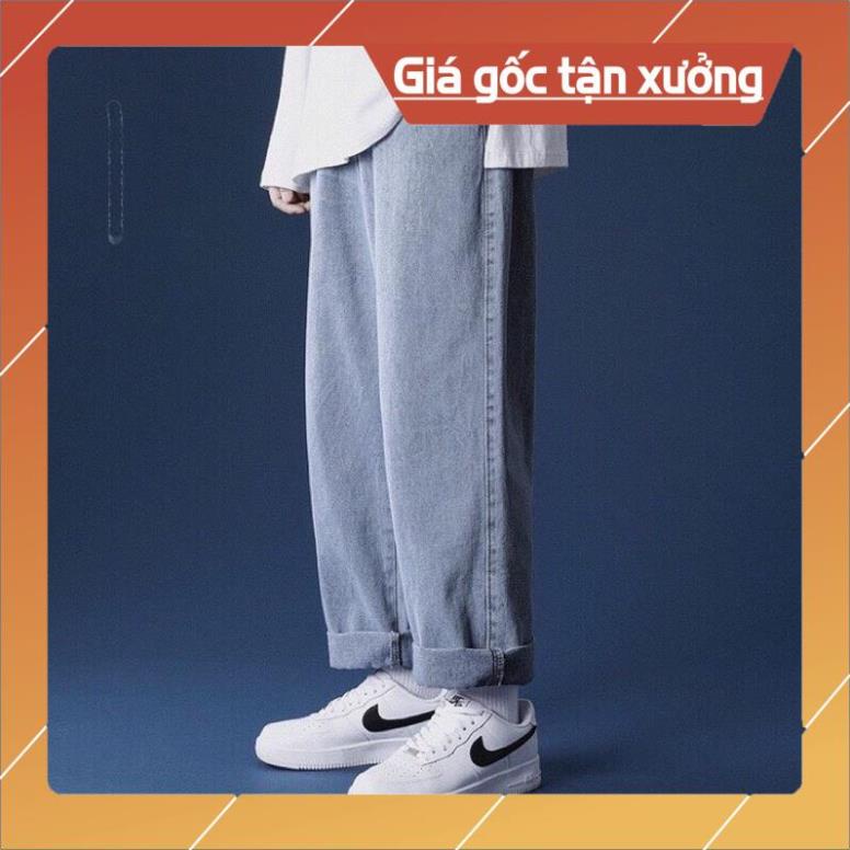Quần jean bò baggy nam nữ ống suông rộng Unisex hàng Quảng Châu phong cách Hàn Quốc sành điệu style 2021 - HAPONO-MJ040 | BigBuy360 - bigbuy360.vn