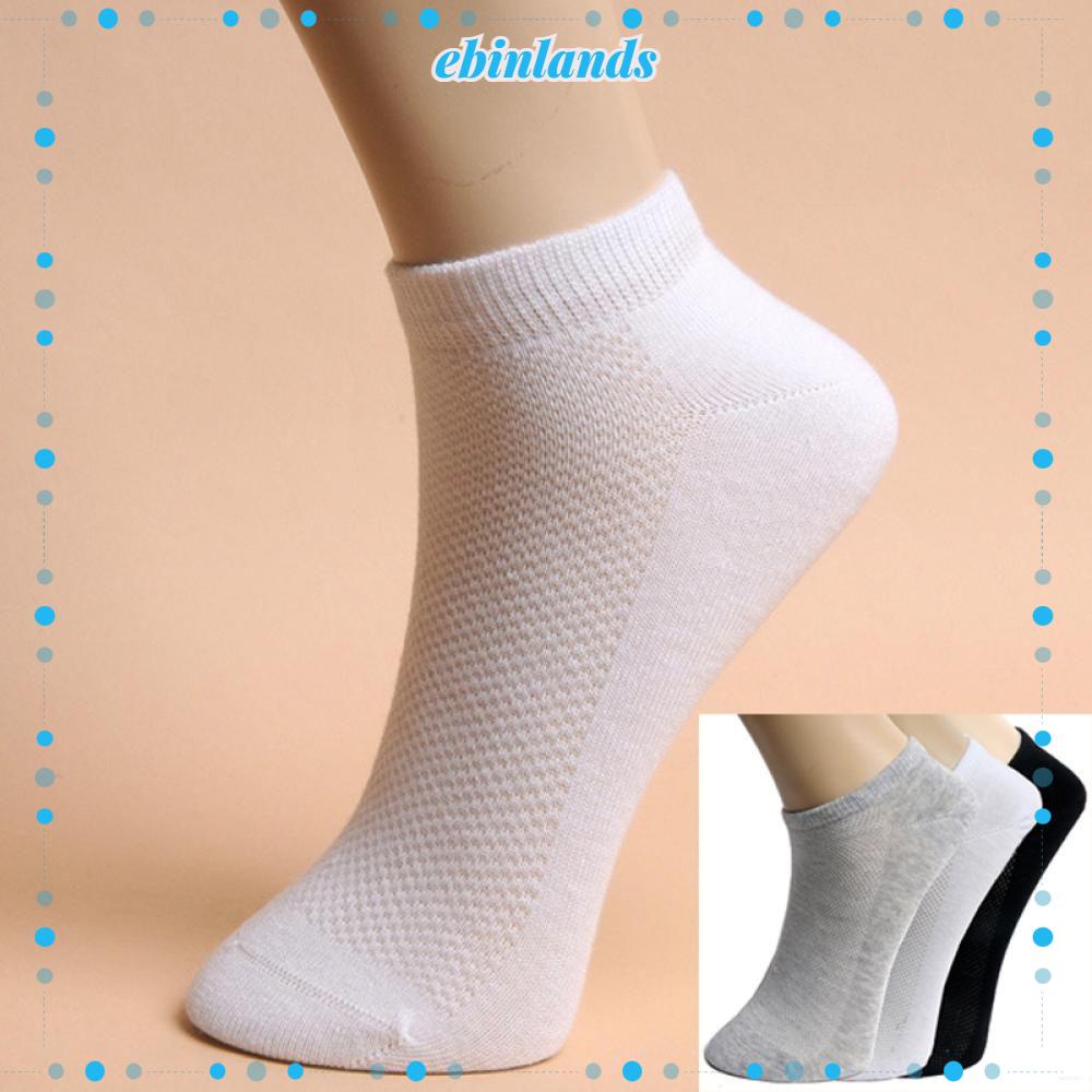 Đôi vớ thể thao cổ thấp phối lưới thoáng khí kiểu dáng thời trang đơn giản dành cho nam và nữ