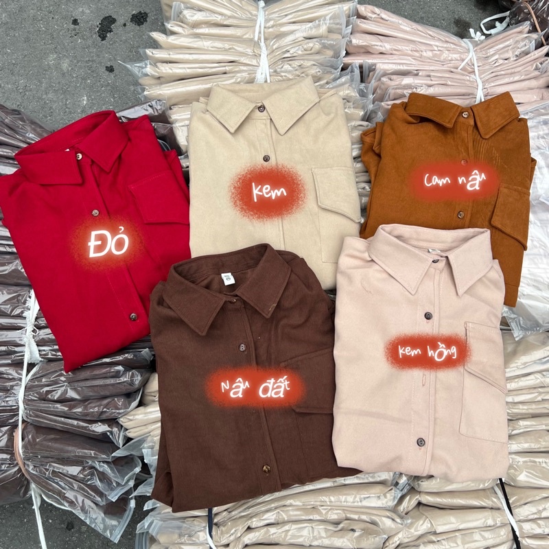 TL116 Áo Sơ Mi Đuôi Tôm Chất Dày Đẹp Mặc 4 Mùa Siêu Xinh Form To Rộng
