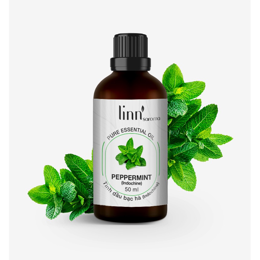 Linn'saroma - Tinh dầu thiên nhiên 100% - Bạc Hà Indochine - 10ml/30ml/50ml/100ml