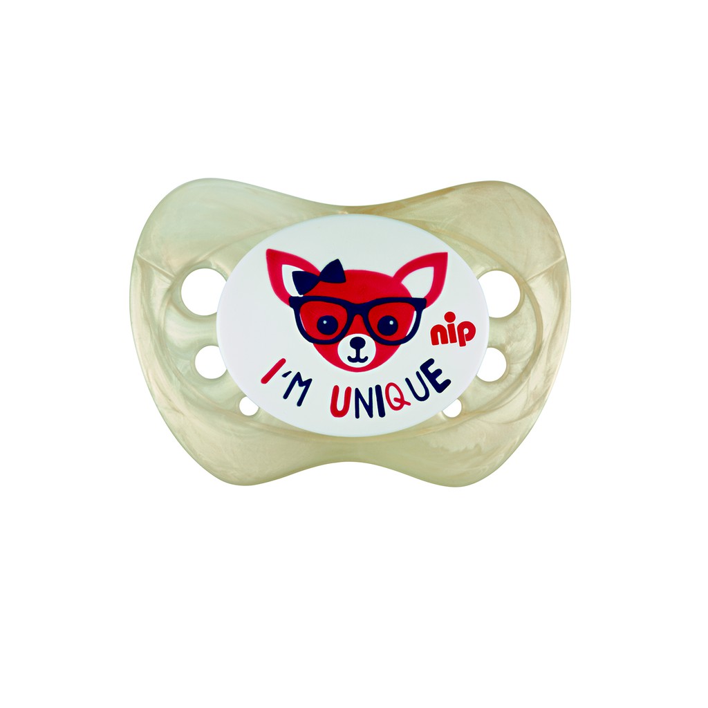 Ty ngậm vân đá hoa Unique, bằng silicon bộ 2 chiếc