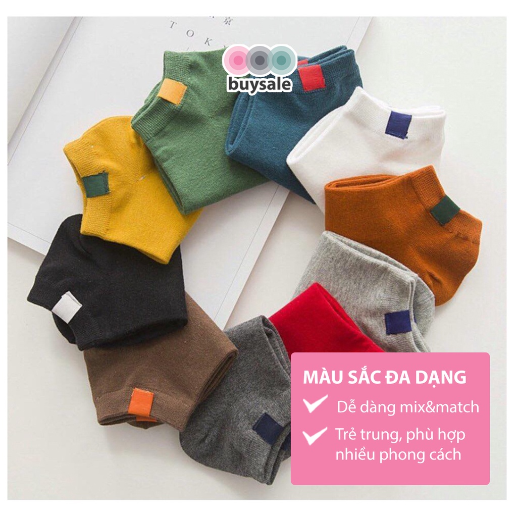 Vớ cổ ngắn unisex chất liệu thun cotton, thấm hút mồ hôi, mang phong cách năng động, dễ phối đồ - buysale - BSPK220