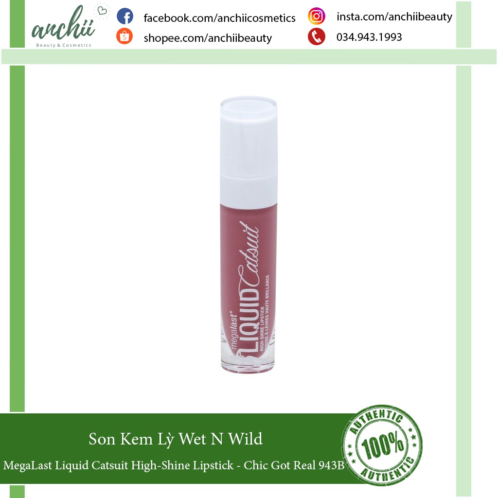 Son Kem Lì Wet N Wild - MegaLast Liquid Catsuit High-Shine Lipstick Chic Got Real 943B | BigBuy360 - bigbuy360.vn