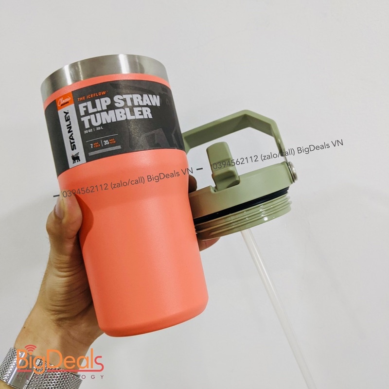 Ly giữ nhiệt Stanley Iceflow Flip Straw Tumbler  20 oz - 500ml | BigDeals VN