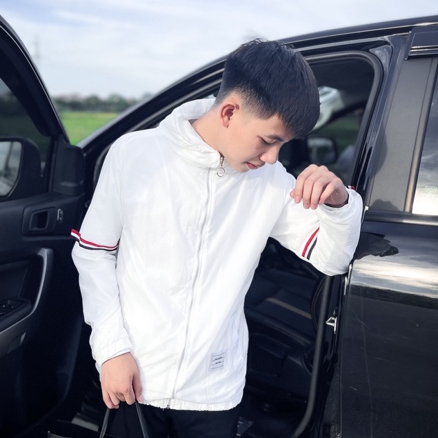 Áo Khoác Gió Nam Nữ Thom Viền Tay,Chất Liệu Cotton Gió Hàn Giữ Nhiệt Tuyết Đối Trẻ Trung Năng Động(Video+ảnh thật)