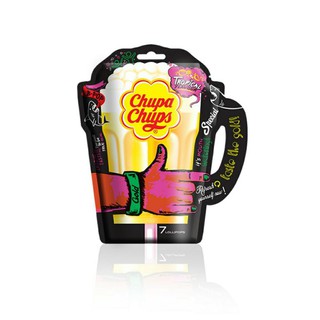 Chupa Chups Kẹo Mút Ly Bia hương Trái Cây Nhiệt Đới (Gói 7 Que)
